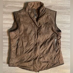 Brown Quilted Women's Vest